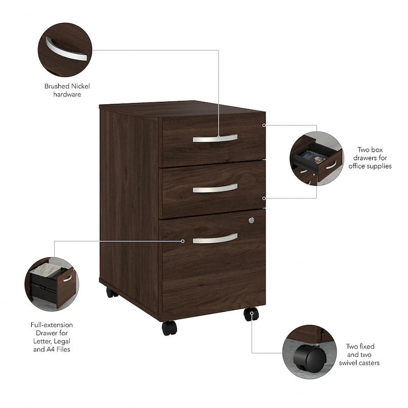 Bureau avec surmeuble et tiroirs