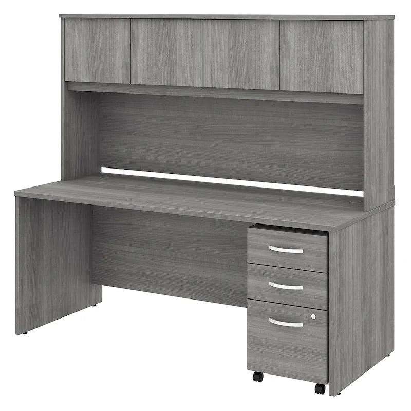 Bureau avec surmeuble et tiroirs