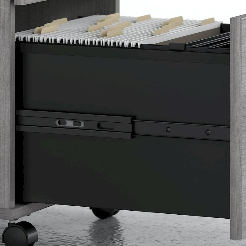 Bureau avec surmeuble et tiroirs