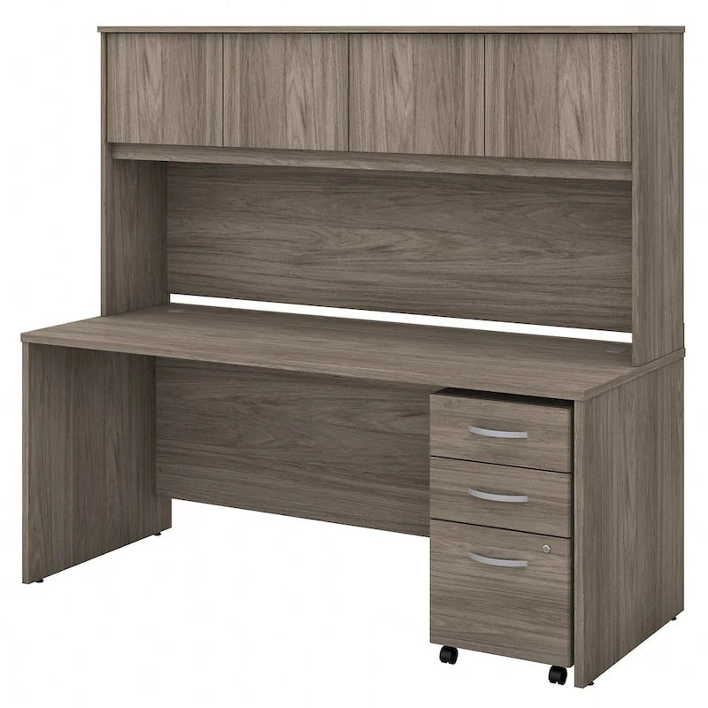Bureau avec surmeuble et tiroirs