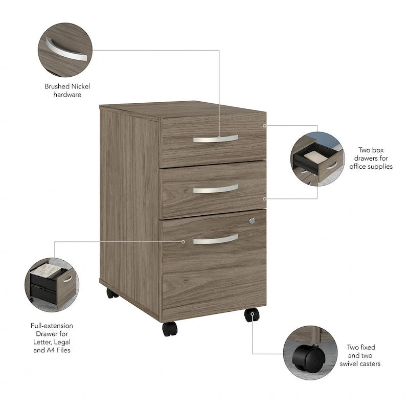 Bureau avec surmeuble et tiroirs
