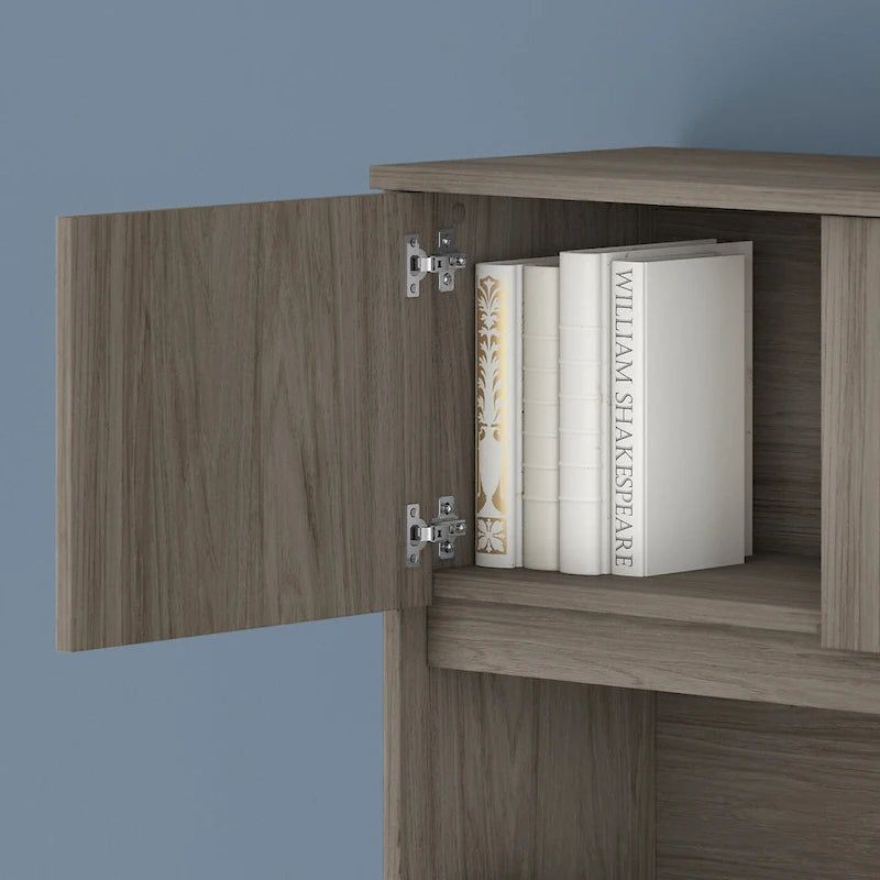 Bureau avec surmeuble et tiroirs