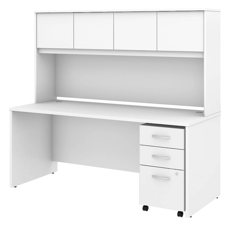 Bureau avec surmeuble et tiroirs