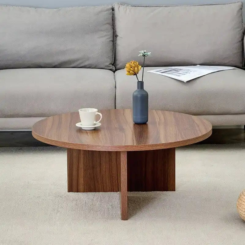Table basse ronde polyvalente en MDF