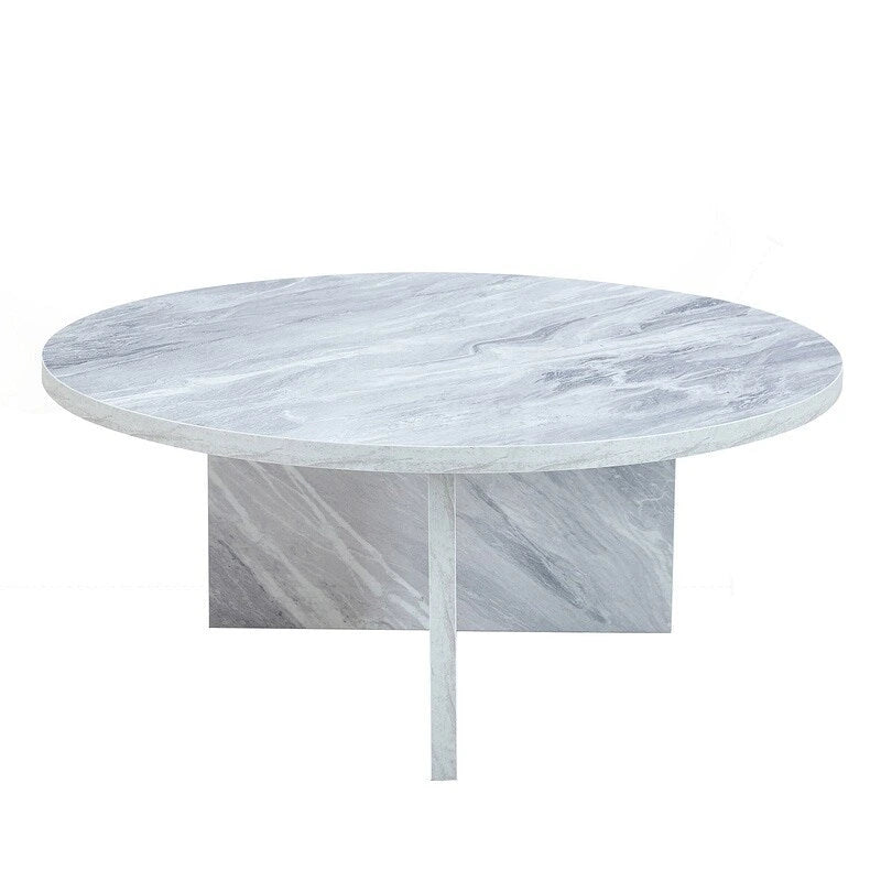 Table basse ronde polyvalente en MDF