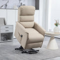 Fauteuil inclinable électrique pour personnes âgées, réglable en tissu, avec télécommande et poches latérales