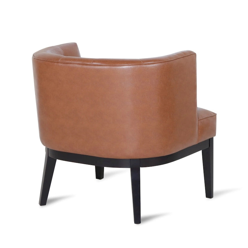 Fauteuil d'appoint capitonné en tissu ou en similicuir par