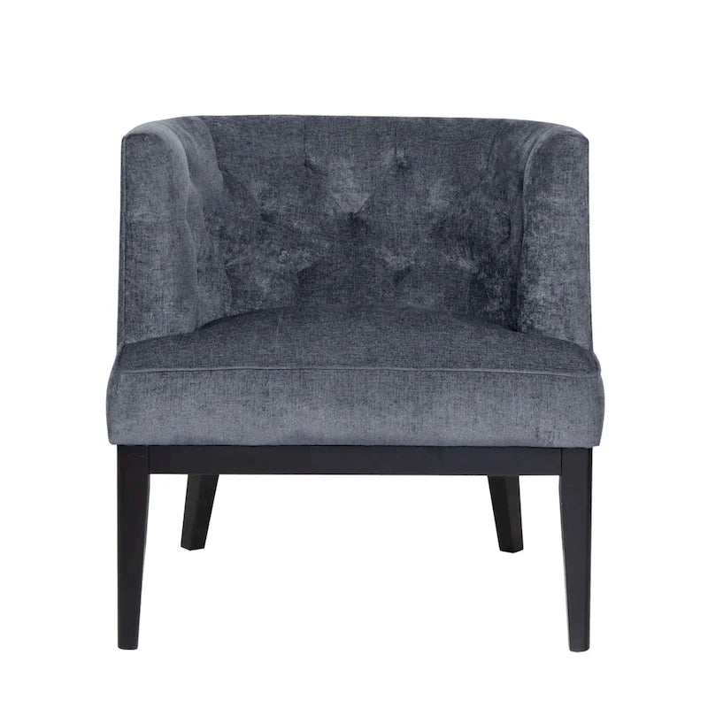 Fauteuil d'appoint capitonné en tissu ou en similicuir par