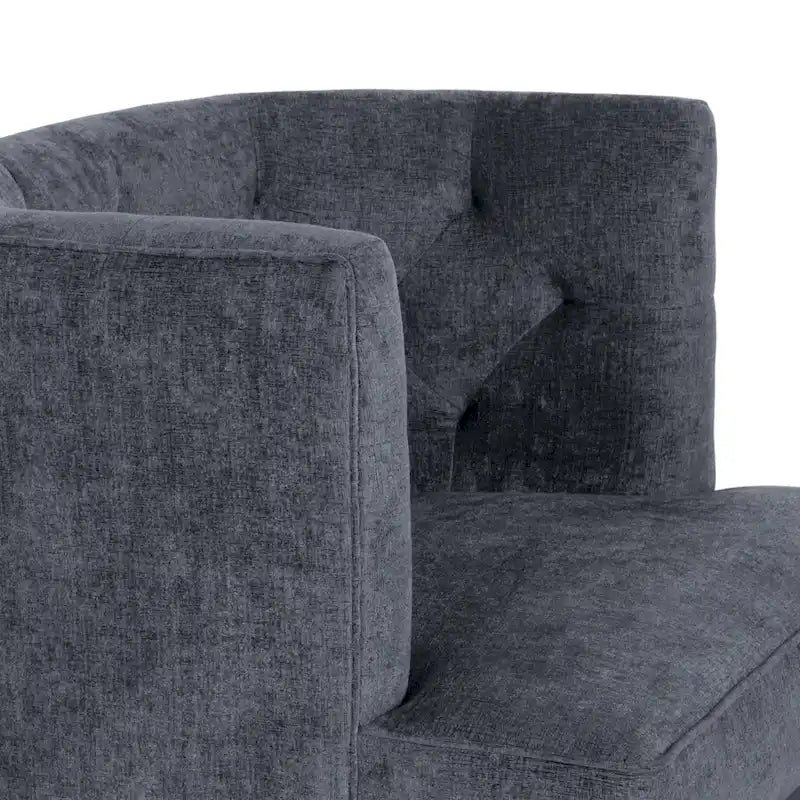 Fauteuil d'appoint capitonné en tissu ou en similicuir par