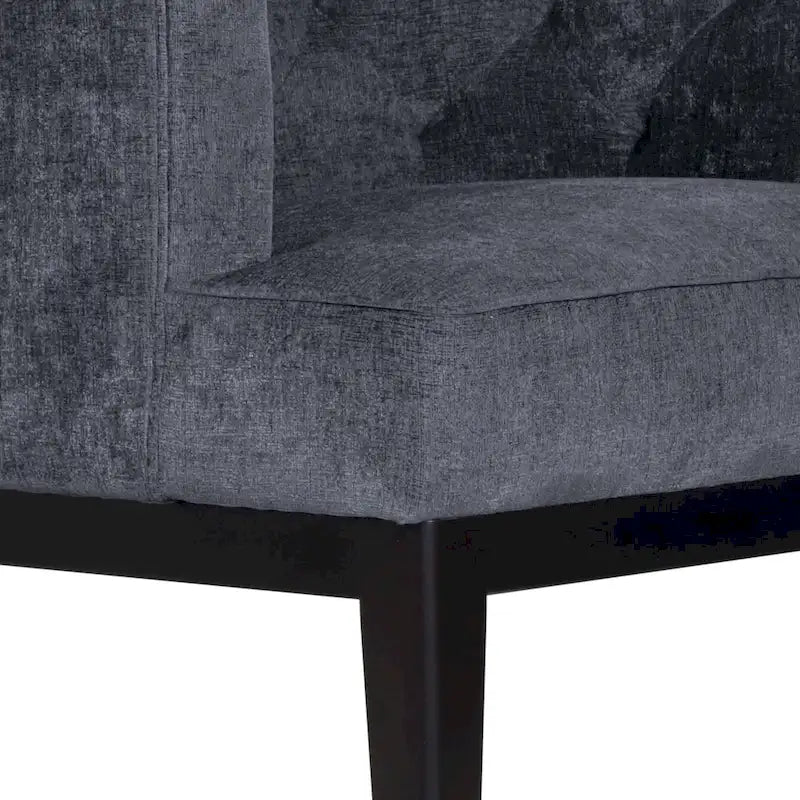 Fauteuil d'appoint capitonné en tissu ou en similicuir par