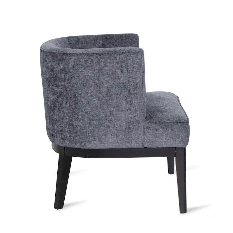 Fauteuil d'appoint capitonné en tissu ou en similicuir par
