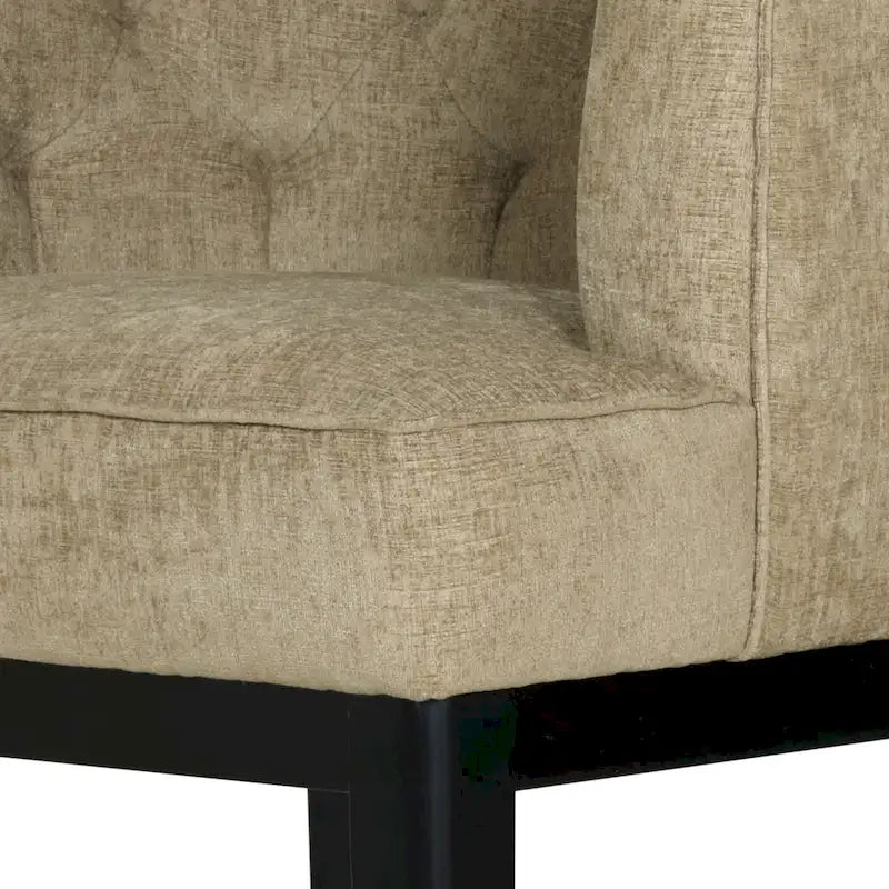 Fauteuil d'appoint capitonné en tissu ou en similicuir par