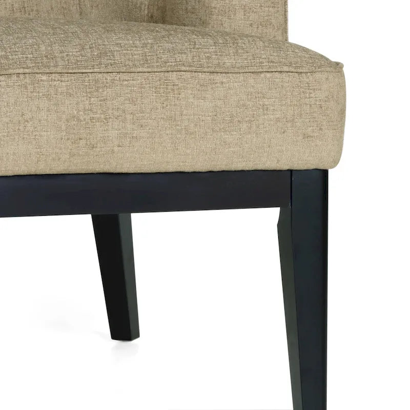 Fauteuil d'appoint capitonné en tissu ou en similicuir par