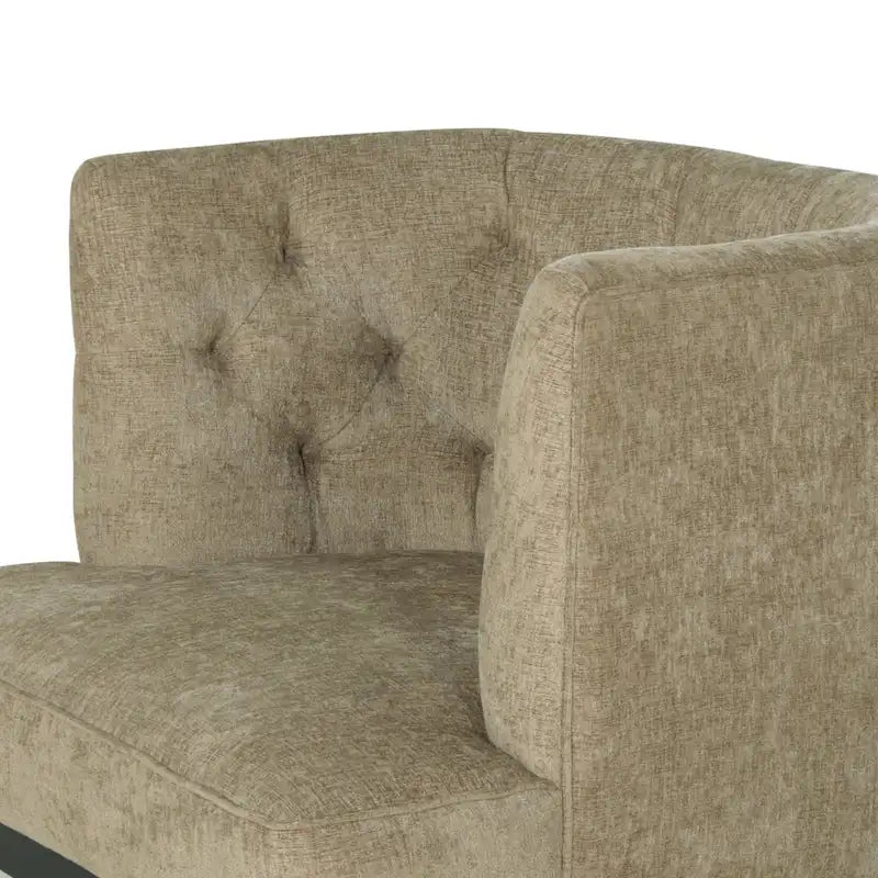 Fauteuil d'appoint capitonné en tissu ou en similicuir par
