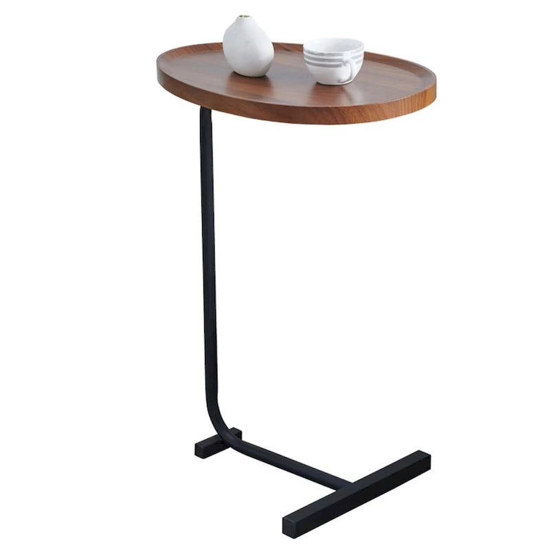 Table d'appoint en C marron