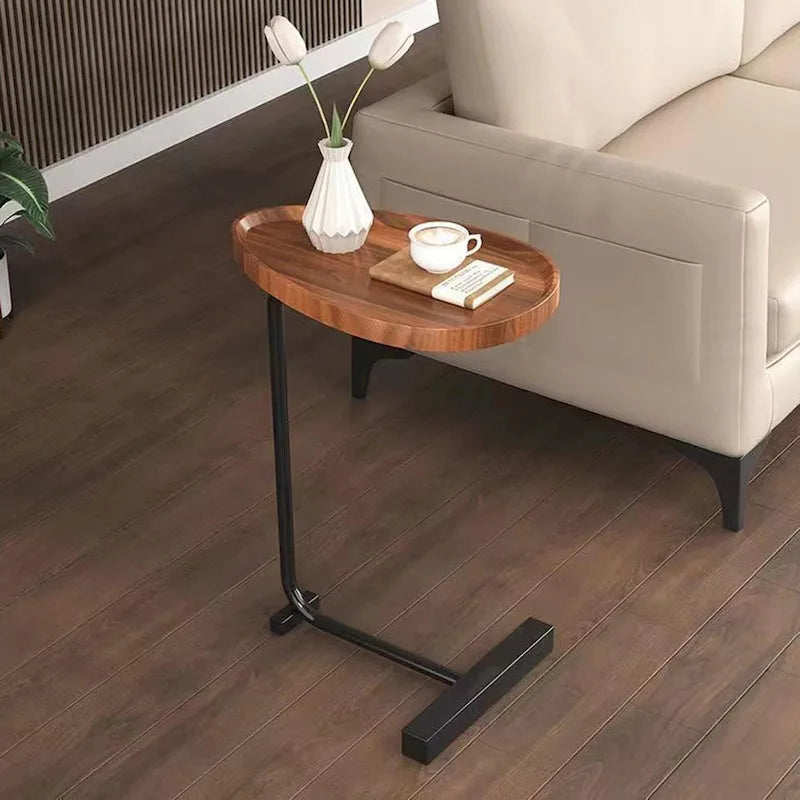 Table d'appoint en C marron