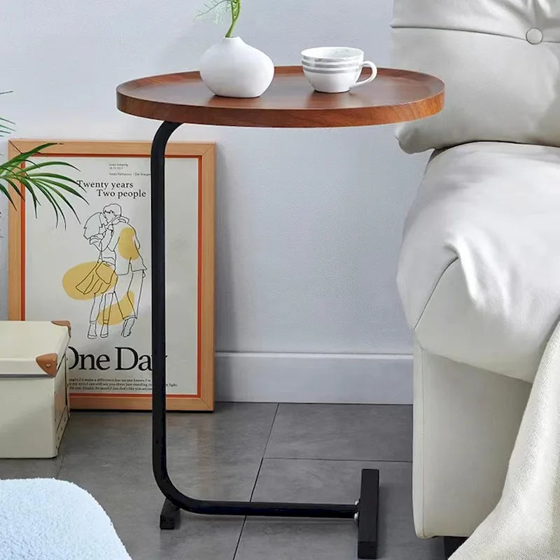Table d'appoint en C marron