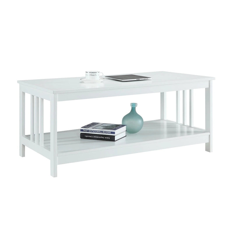 Table basse Convenience Mission avec étagère