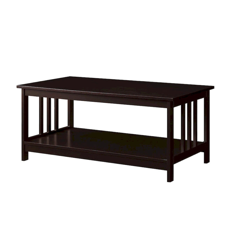 Table basse Convenience Mission avec étagère