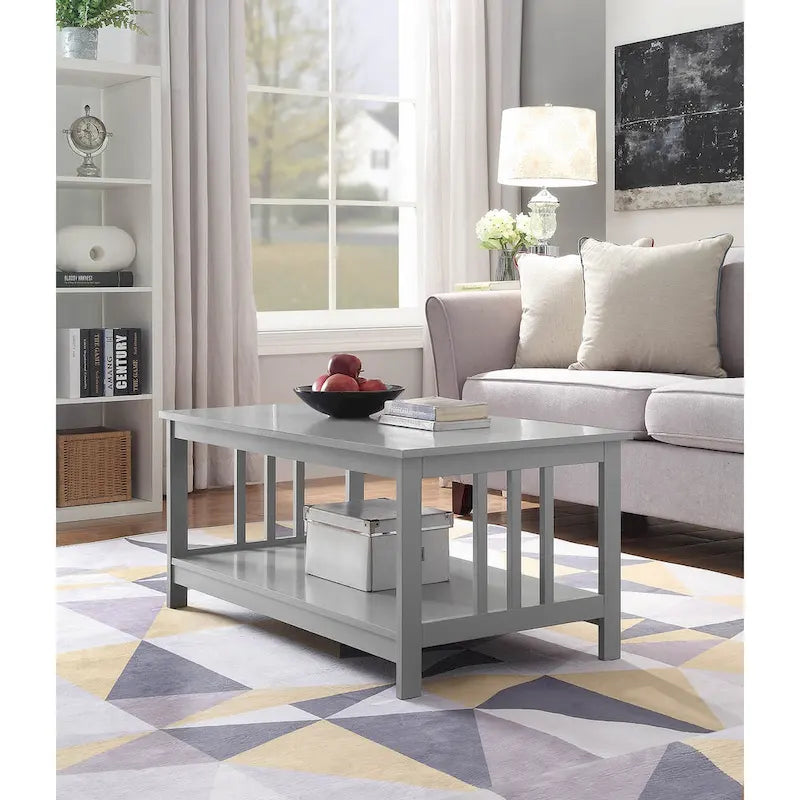 Table basse Convenience Mission avec étagère