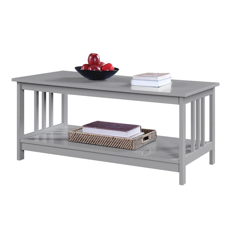 Table basse Convenience Mission avec étagère