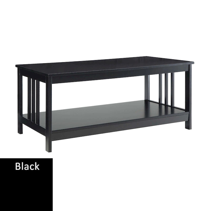 Table basse Convenience Mission avec étagère