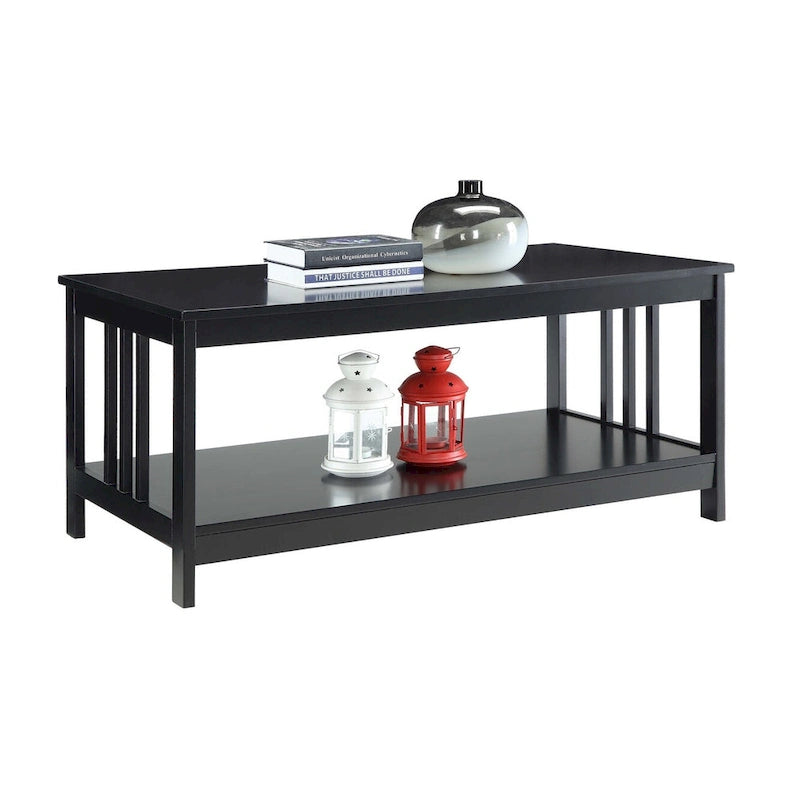 Table basse Convenience Mission avec étagère