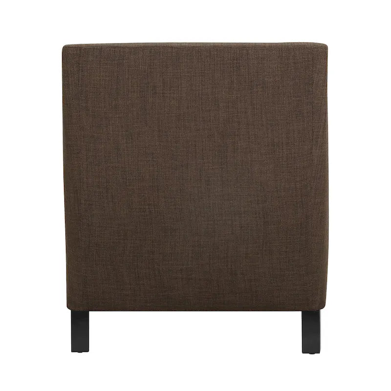 Fauteuil d'appoint Erica avec clous décoratifs chromés