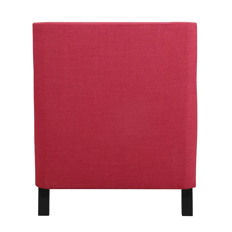 Fauteuil d'appoint Erica avec clous décoratifs chromés