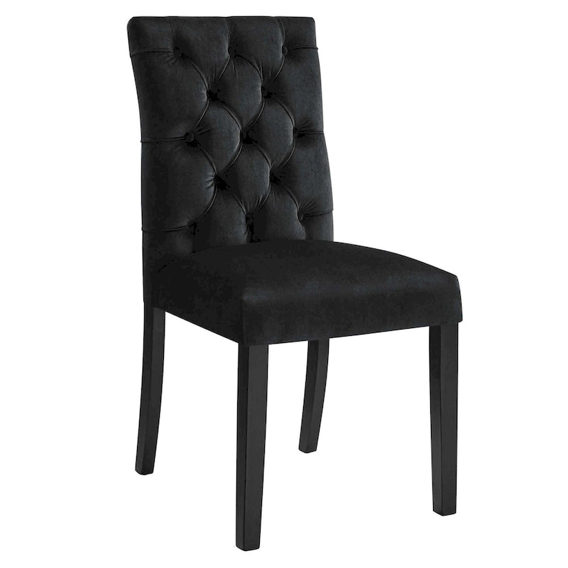 Chaises de salle à manger en velours - Lot de 2