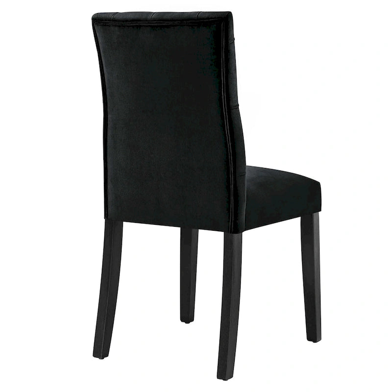 Chaises de salle à manger en velours - Lot de 2