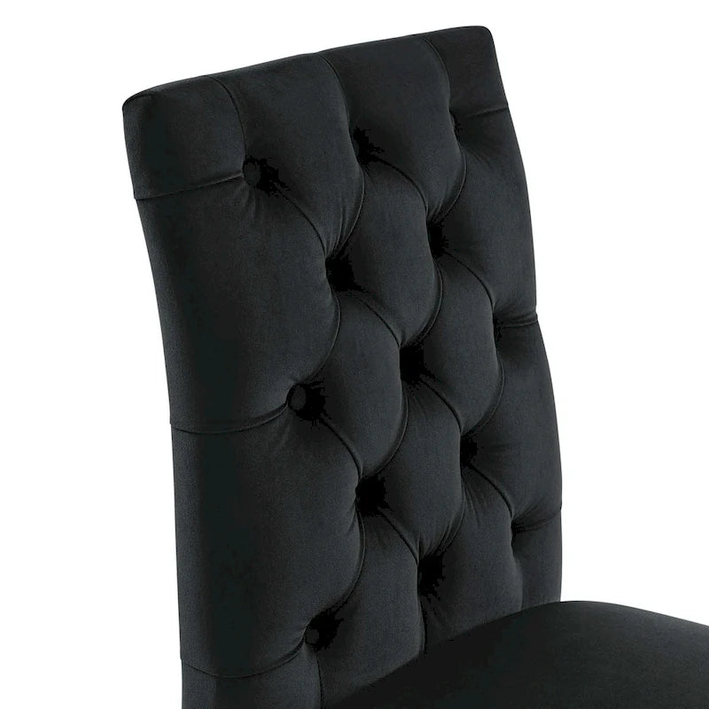 Chaises de salle à manger en velours - Lot de 2