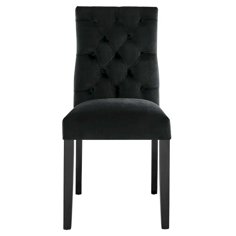 Chaises de salle à manger en velours - Lot de 2