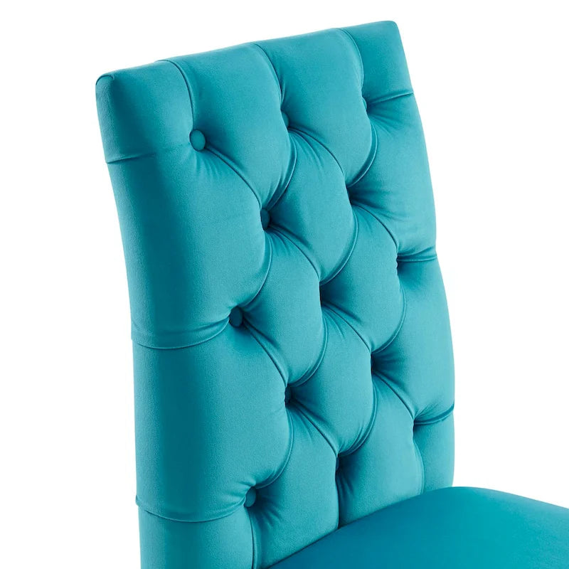 Chaises de salle à manger en velours - Lot de 2