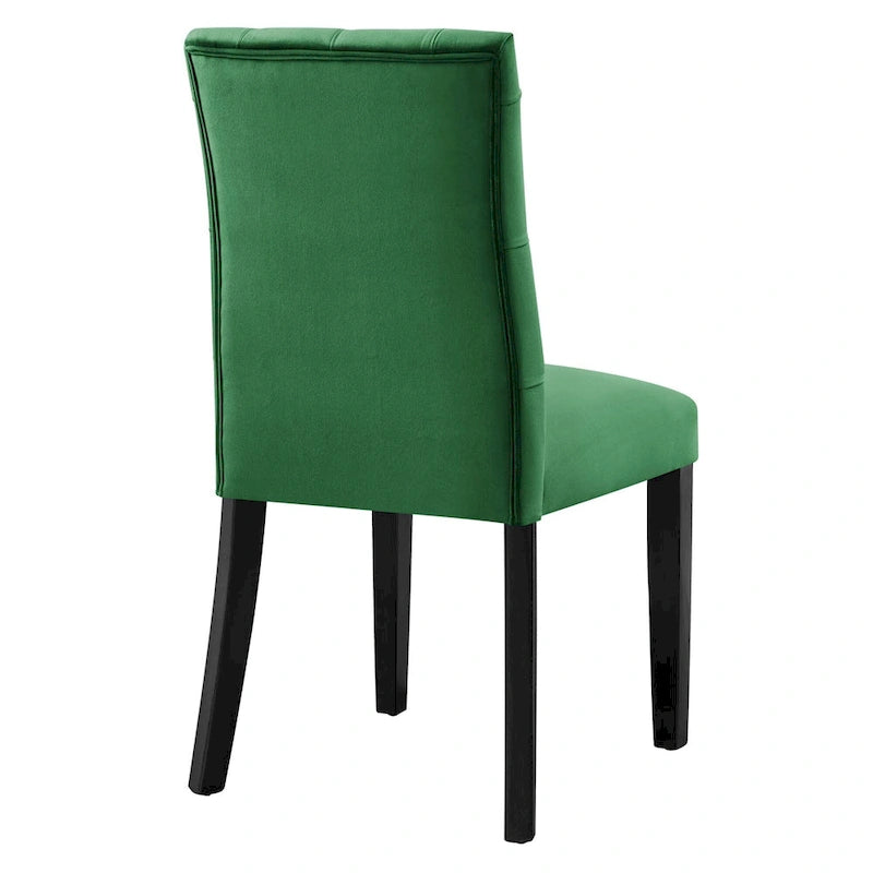 Chaises de salle à manger en velours - Lot de 2