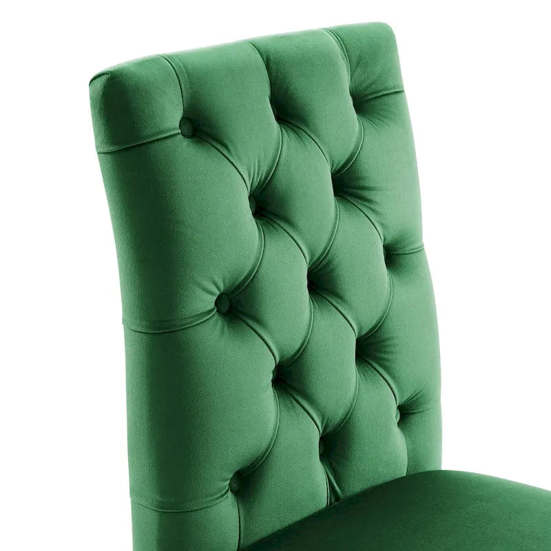 Chaises de salle à manger en velours - Lot de 2