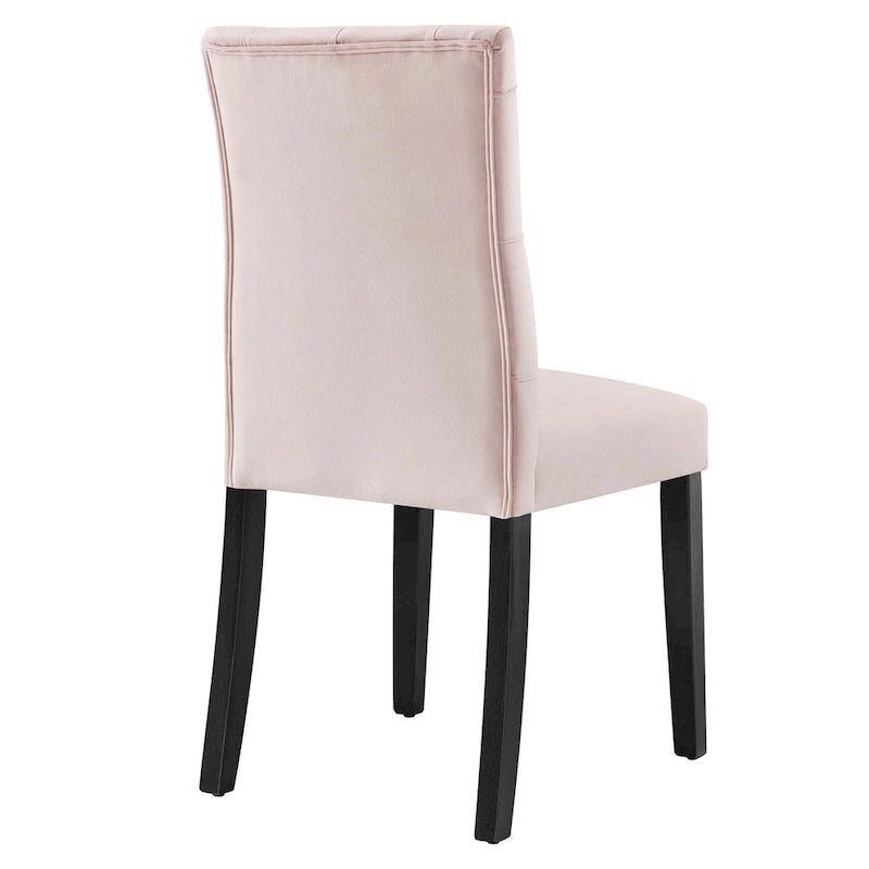 Chaises de salle à manger en velours - Lot de 2