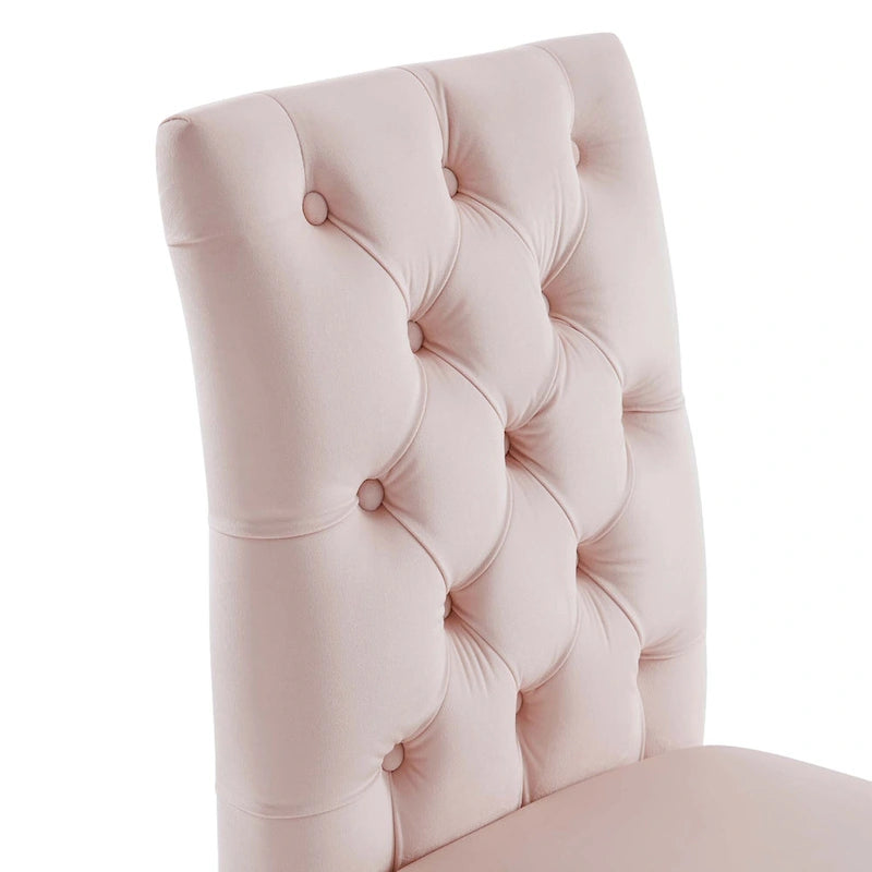 Chaises de salle à manger en velours - Lot de 2