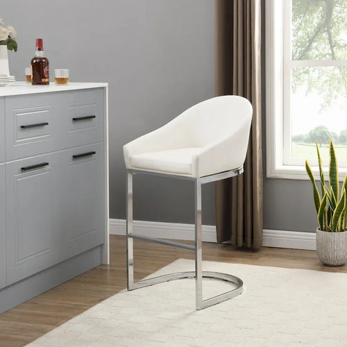 Tabouret de comptoir rembourré de 66 cm