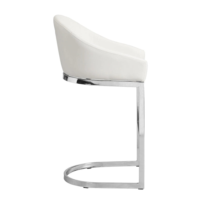 Tabouret de comptoir rembourré de 66 cm