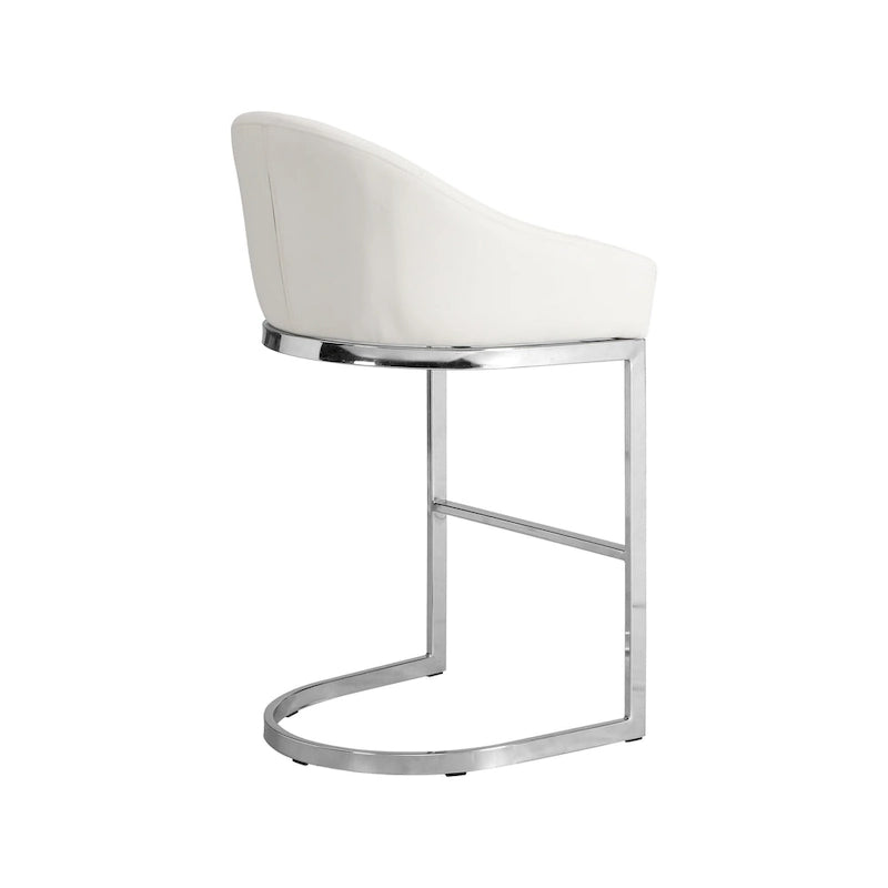 Tabouret de comptoir rembourré de 66 cm