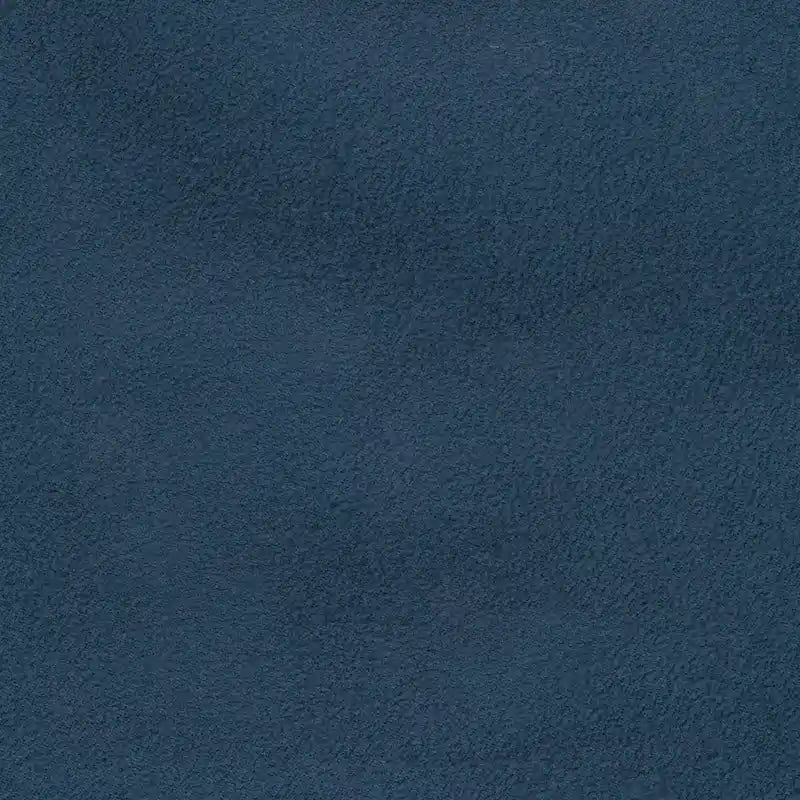 Causeuse dossier oreiller en microfibre bleu marine