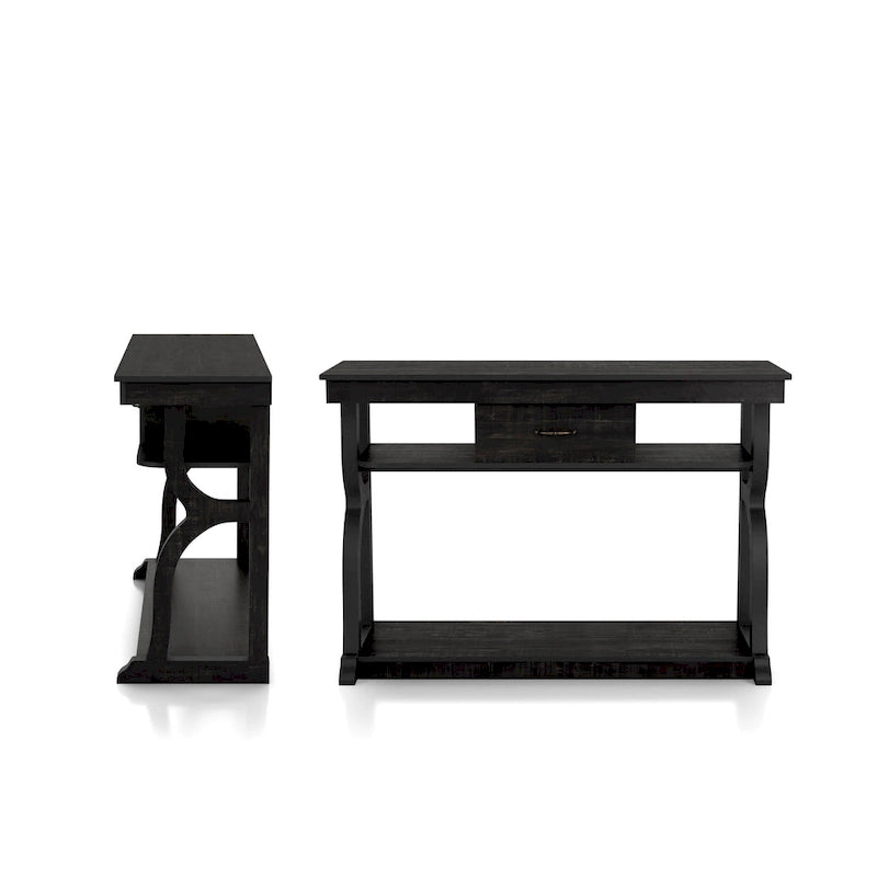 Console de 47 pouces avec 3 étagères ouvertes par