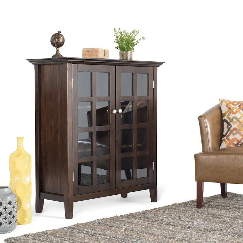 WYNDENHALL Normandy 39-in. Solid Wood Storage Cabinet - 39w x 17d x 42.2h