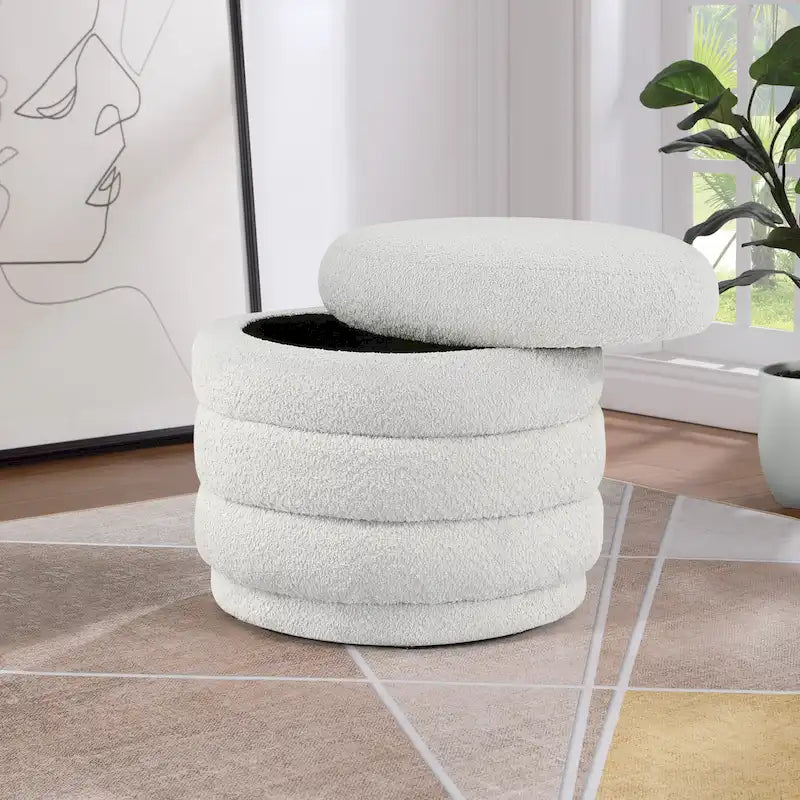 Pouf de rangement Cecil