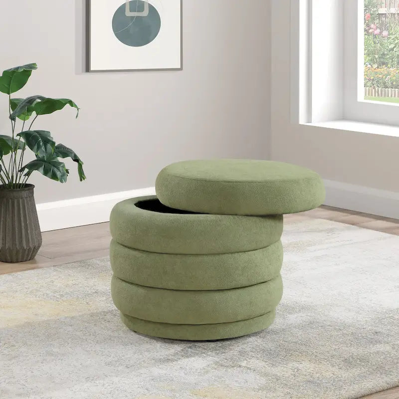Pouf de rangement Cecil