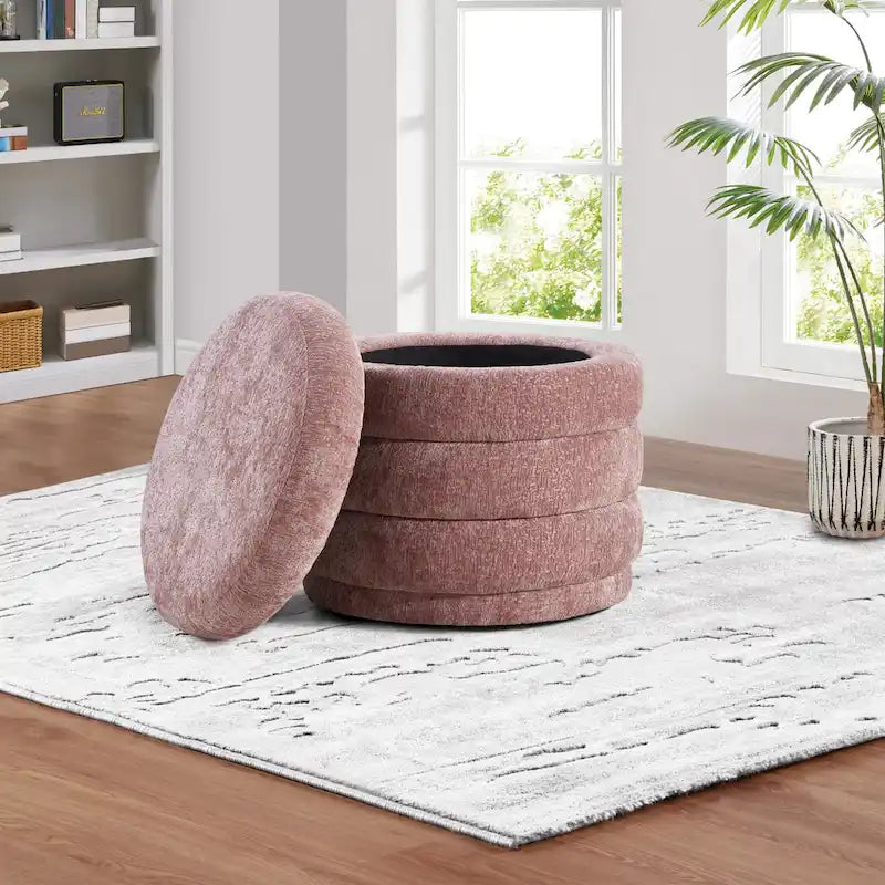 Pouf de rangement Cecil