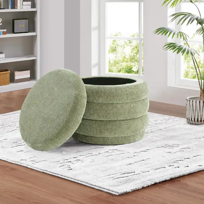 Pouf de rangement Cecil