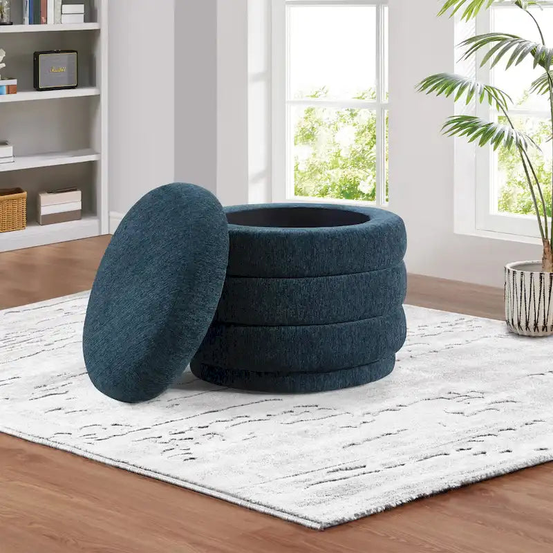 Pouf de rangement Cecil