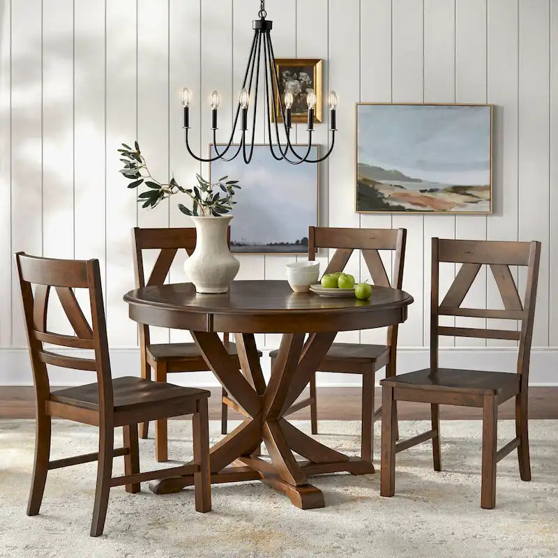 Chaises de salle à manger style champêtre (Lot de 2)